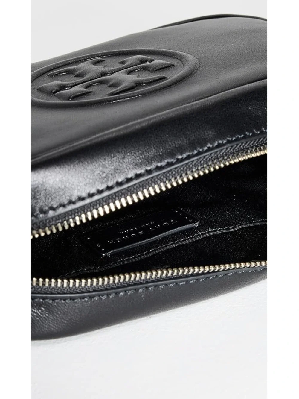 Tory Burch Black Miller Soft Mini Crossbody Bag with Woven Strap - New